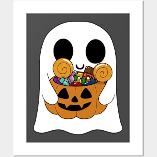 halloween ghost Posters and Art